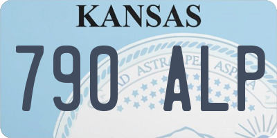 KS license plate 790ALP