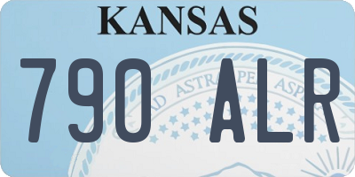 KS license plate 790ALR