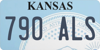 KS license plate 790ALS