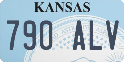 KS license plate 790ALV