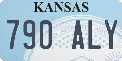 KS license plate 790ALY