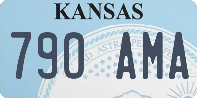 KS license plate 790AMA