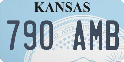 KS license plate 790AMB
