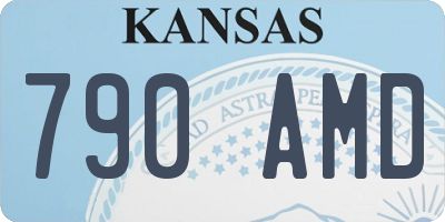 KS license plate 790AMD