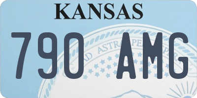 KS license plate 790AMG