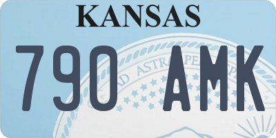 KS license plate 790AMK