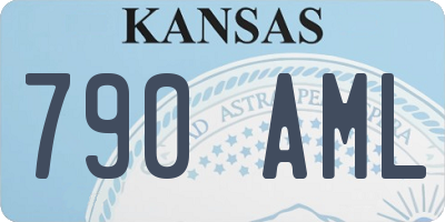 KS license plate 790AML
