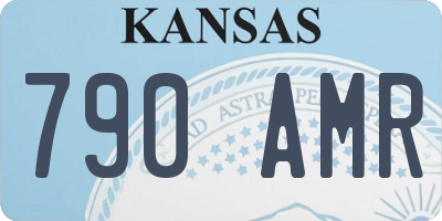 KS license plate 790AMR