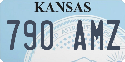 KS license plate 790AMZ