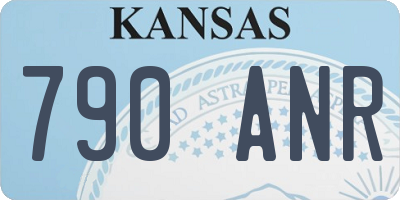 KS license plate 790ANR