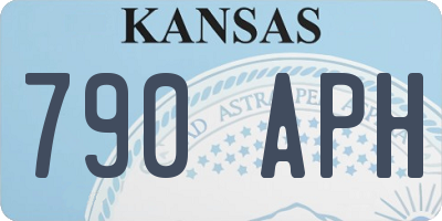 KS license plate 790APH
