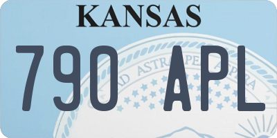 KS license plate 790APL