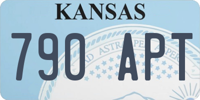 KS license plate 790APT