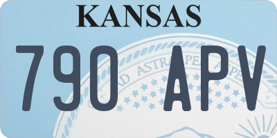 KS license plate 790APV