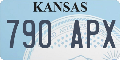 KS license plate 790APX