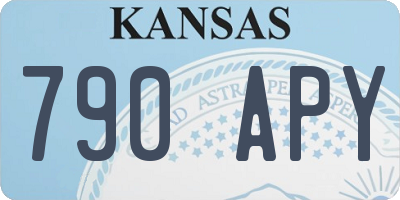 KS license plate 790APY