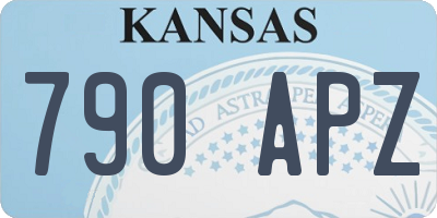 KS license plate 790APZ