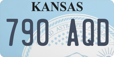 KS license plate 790AQD