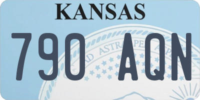 KS license plate 790AQN
