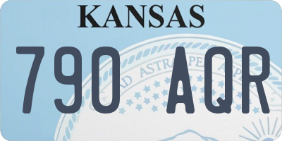 KS license plate 790AQR