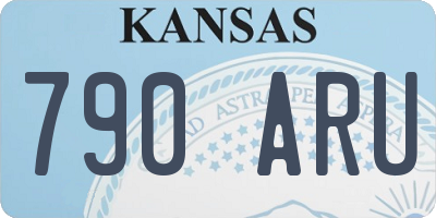 KS license plate 790ARU