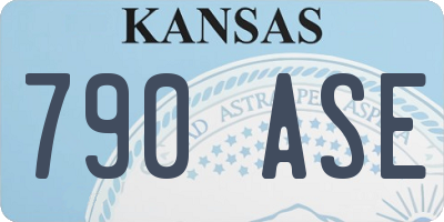 KS license plate 790ASE