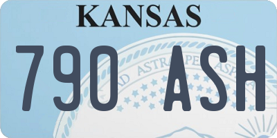 KS license plate 790ASH