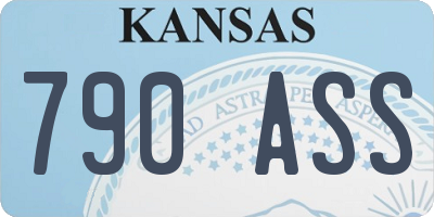 KS license plate 790ASS