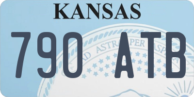 KS license plate 790ATB