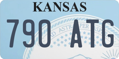 KS license plate 790ATG