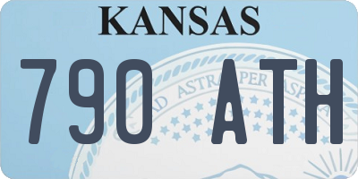 KS license plate 790ATH