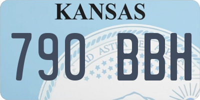 KS license plate 790BBH