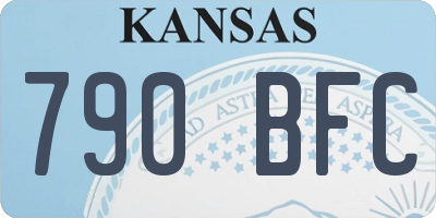 KS license plate 790BFC
