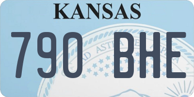 KS license plate 790BHE