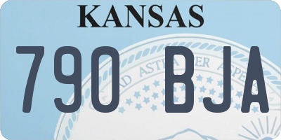 KS license plate 790BJA