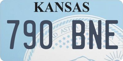 KS license plate 790BNE
