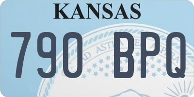 KS license plate 790BPQ