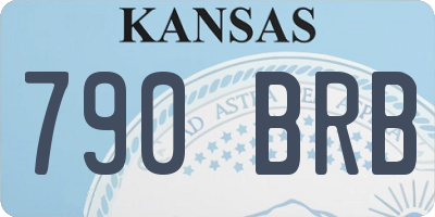 KS license plate 790BRB