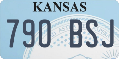 KS license plate 790BSJ