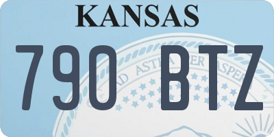 KS license plate 790BTZ