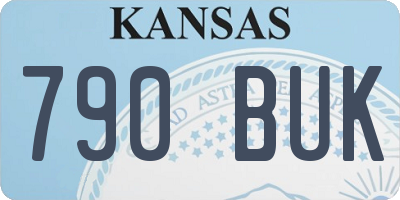 KS license plate 790BUK
