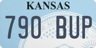 KS license plate 790BUP