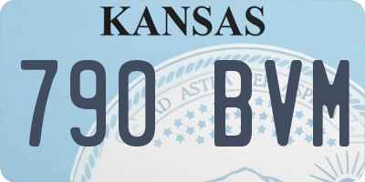 KS license plate 790BVM