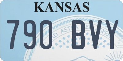 KS license plate 790BVY