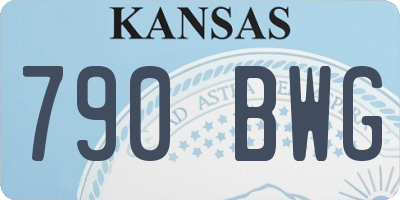 KS license plate 790BWG