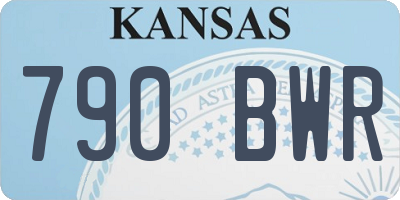 KS license plate 790BWR