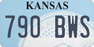 KS license plate 790BWS