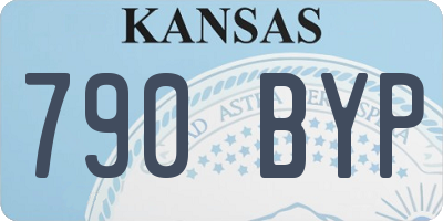 KS license plate 790BYP
