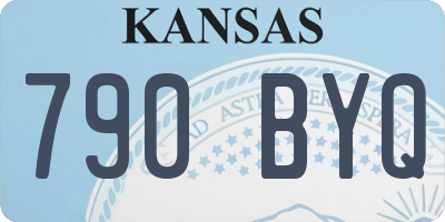 KS license plate 790BYQ