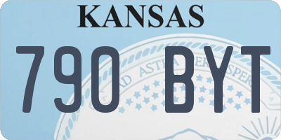 KS license plate 790BYT